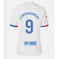 Fotbalové Dres Barcelona Robert Lewandowski #9 Venkovní 2023-24 Krátký Rukáv